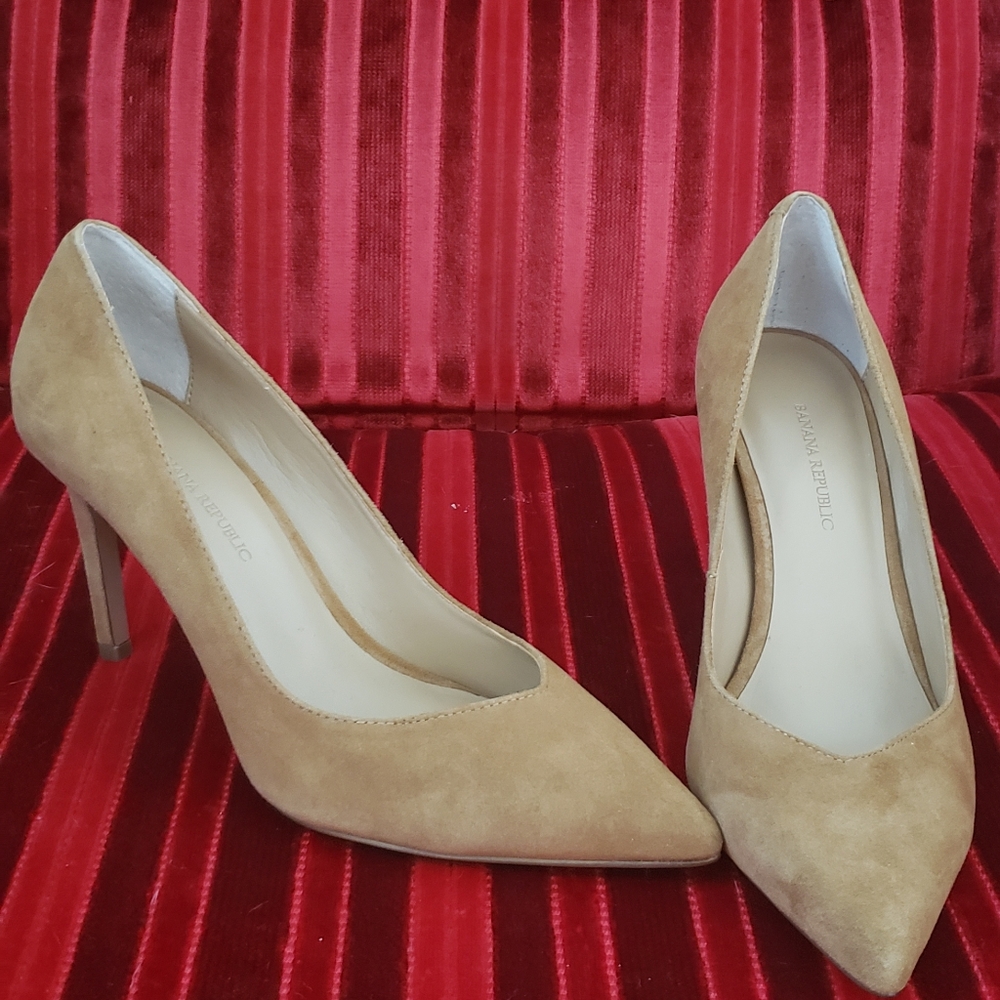 Tan Suede Heels